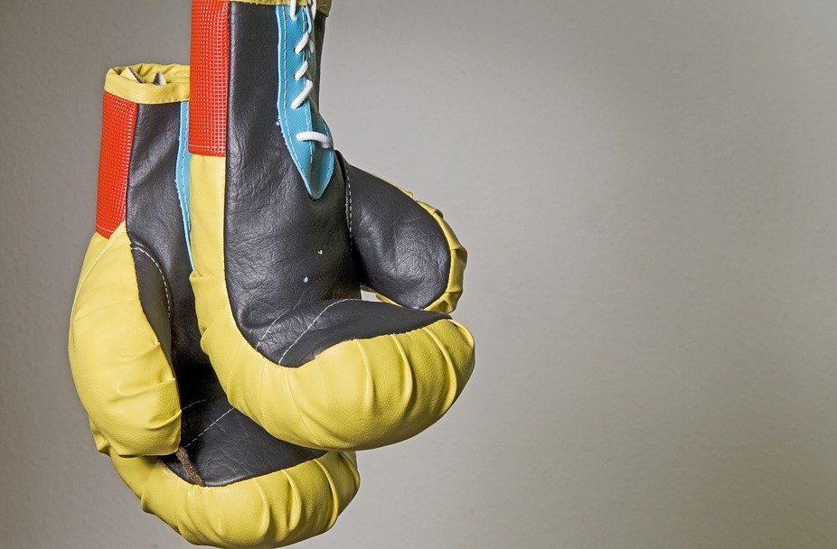 yellow boxing gloves