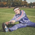 woman stretching