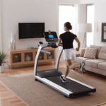 woman on treadmill