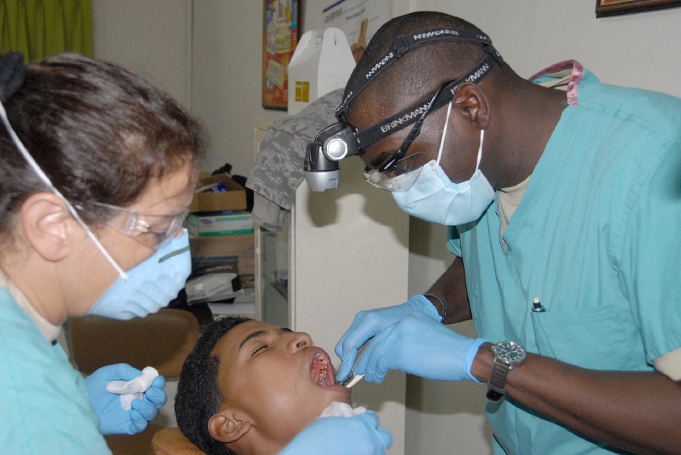dentist with patient