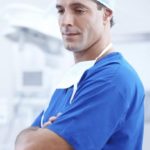 chiropractor in blue